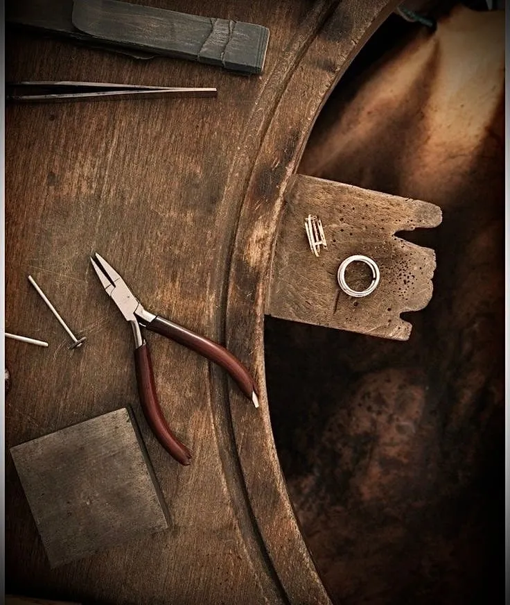 A workbench in the T&nbsp;Gold workshop